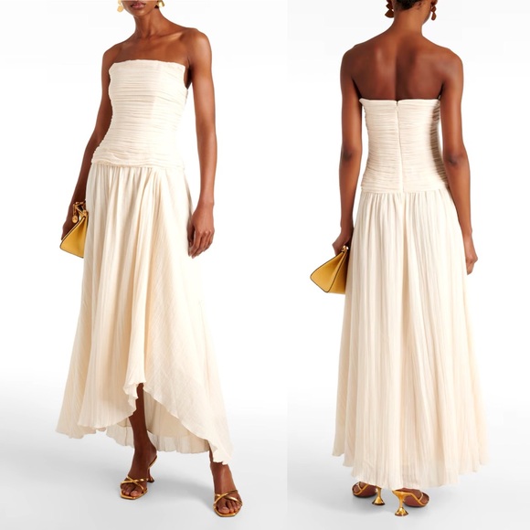 STAUD Dresses & Skirts - STAUD | NWT! Hightide strapless asymmetric maxi dress
